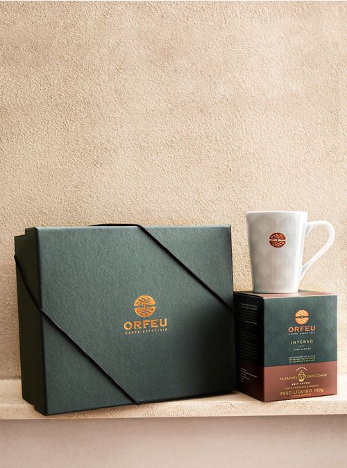 Kit Drip Coffee Intenso e Caneca Orfeu