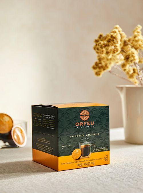 Cápsulas compatíveis Dolce Gusto®* Bourbon Amarelo 10 un