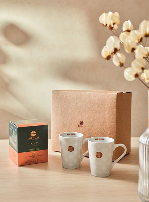 Kit Presente Drip Coffee Clássico + 2 Canecas