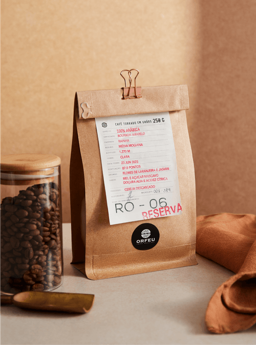 Café torrado em grão 250g Microlote Reserva RO-06